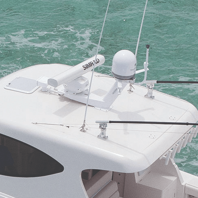 Typical Motor Yacht Radar and Satellite TV